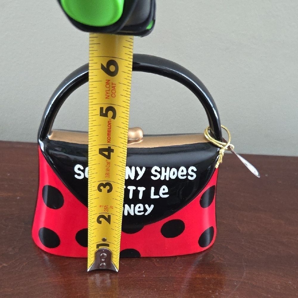Red and Black Polka Dot Handbag - Picture 6 of 6